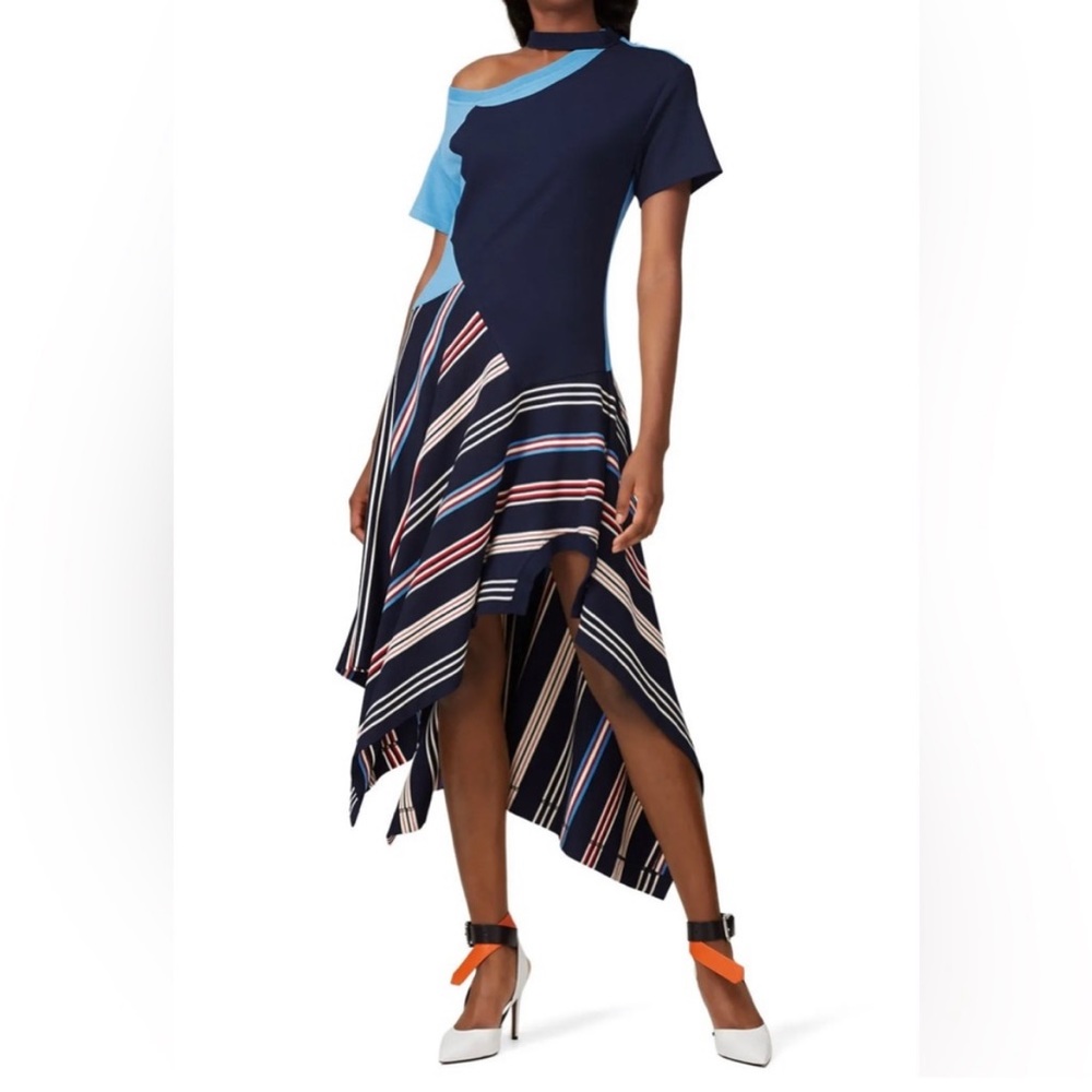 Monse deconstructed jersey tee dress size S